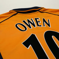 2000/02 Owen #10 Liverpool Vintage Reebok Away Football Shirt (L)