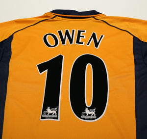 2000/02 OWEN #10 Liverpool Vintage Reebok Away Football Shirt (M)