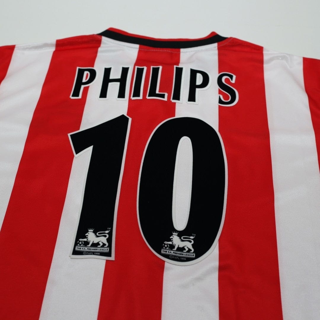 2000/02 Philips #10 Sunderland Vintage Nike Home Football Shirt (L)