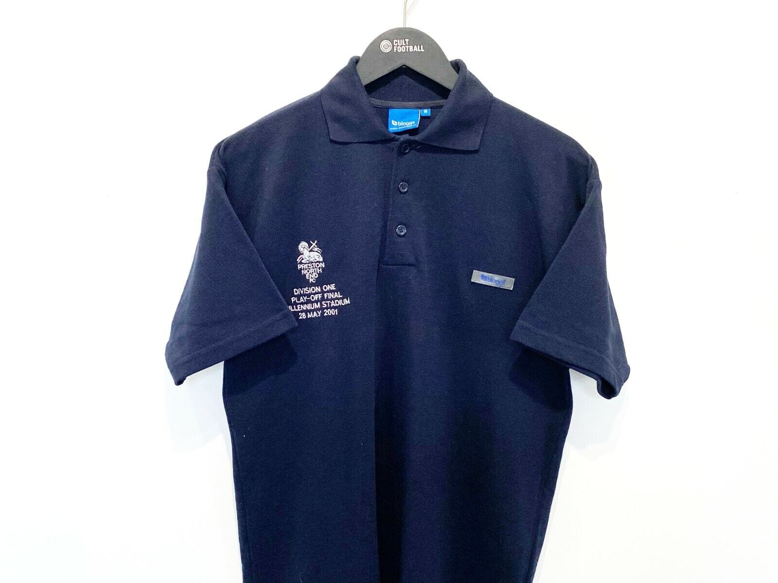 2000/02 PRESTON NORTH END Vintage Bloggs Football Shirt (M) Play Off Final 2001