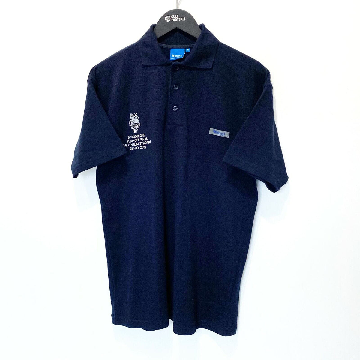 2000/02 PRESTON NORTH END Vintage Bloggs Football Shirt (M) Play Off Final 2001