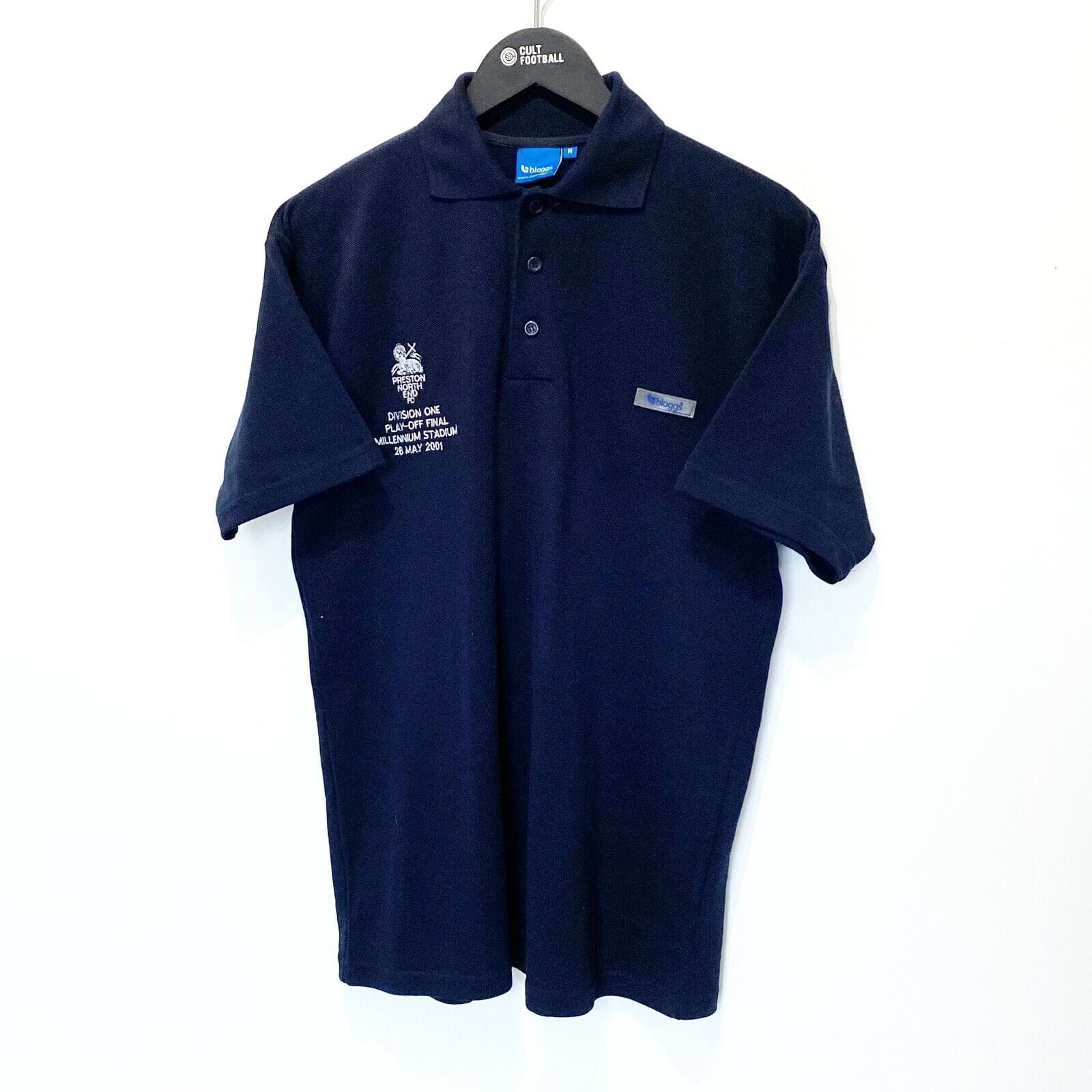 2000/02 PRESTON NORTH END Vintage Bloggs Football Shirt (M) Play Off Final 2001