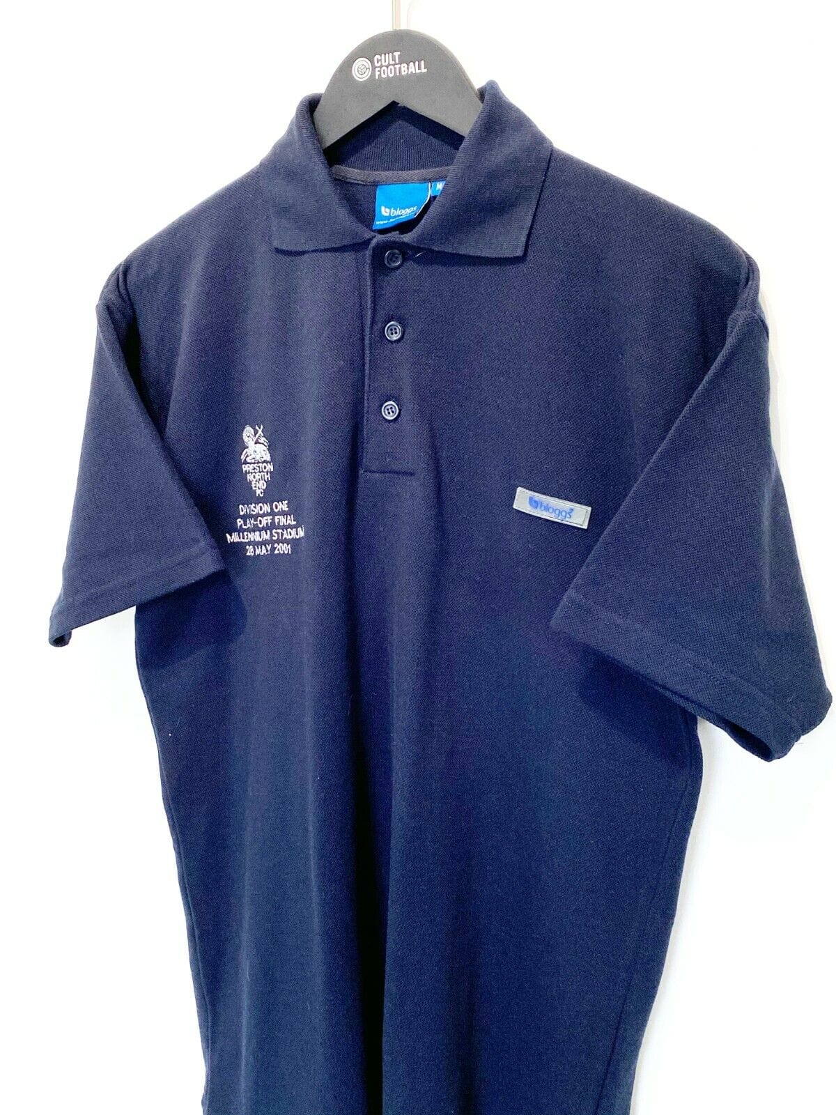 2000/02 PRESTON NORTH END Vintage Bloggs Football Shirt (M) Play Off Final 2001