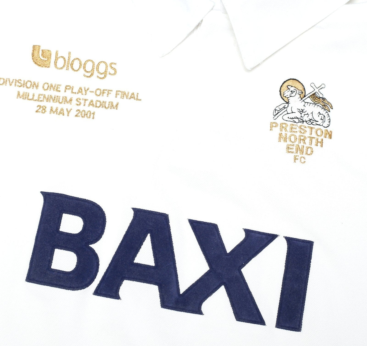 2000/02 PRESTON NORTH END Vintage Bloggs Play Off Final Home Football Shirt (XL)