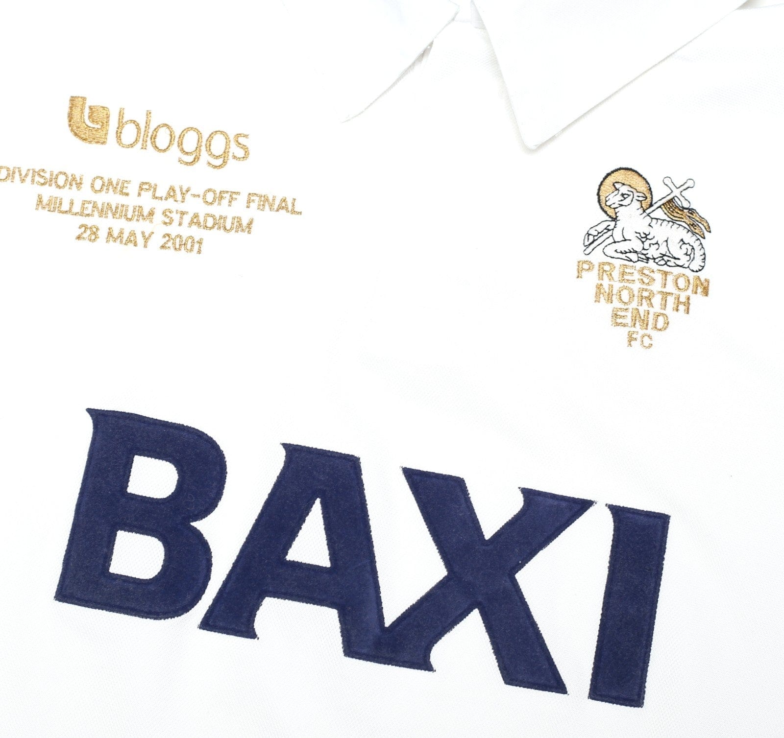 2000/02 PRESTON NORTH END Vintage Bloggs Play Off Final Home Football Shirt (XL)