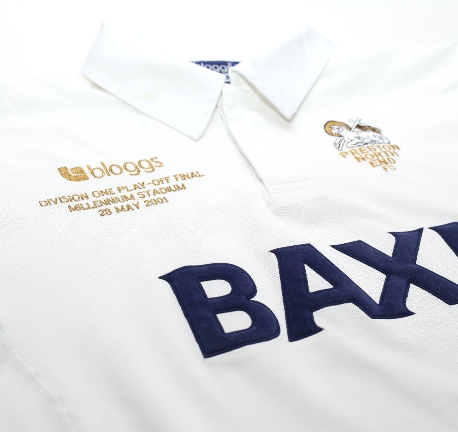 2000/02 PRESTON NORTH END Vintage Bloggs Play Off Final Home Football Shirt (XL)