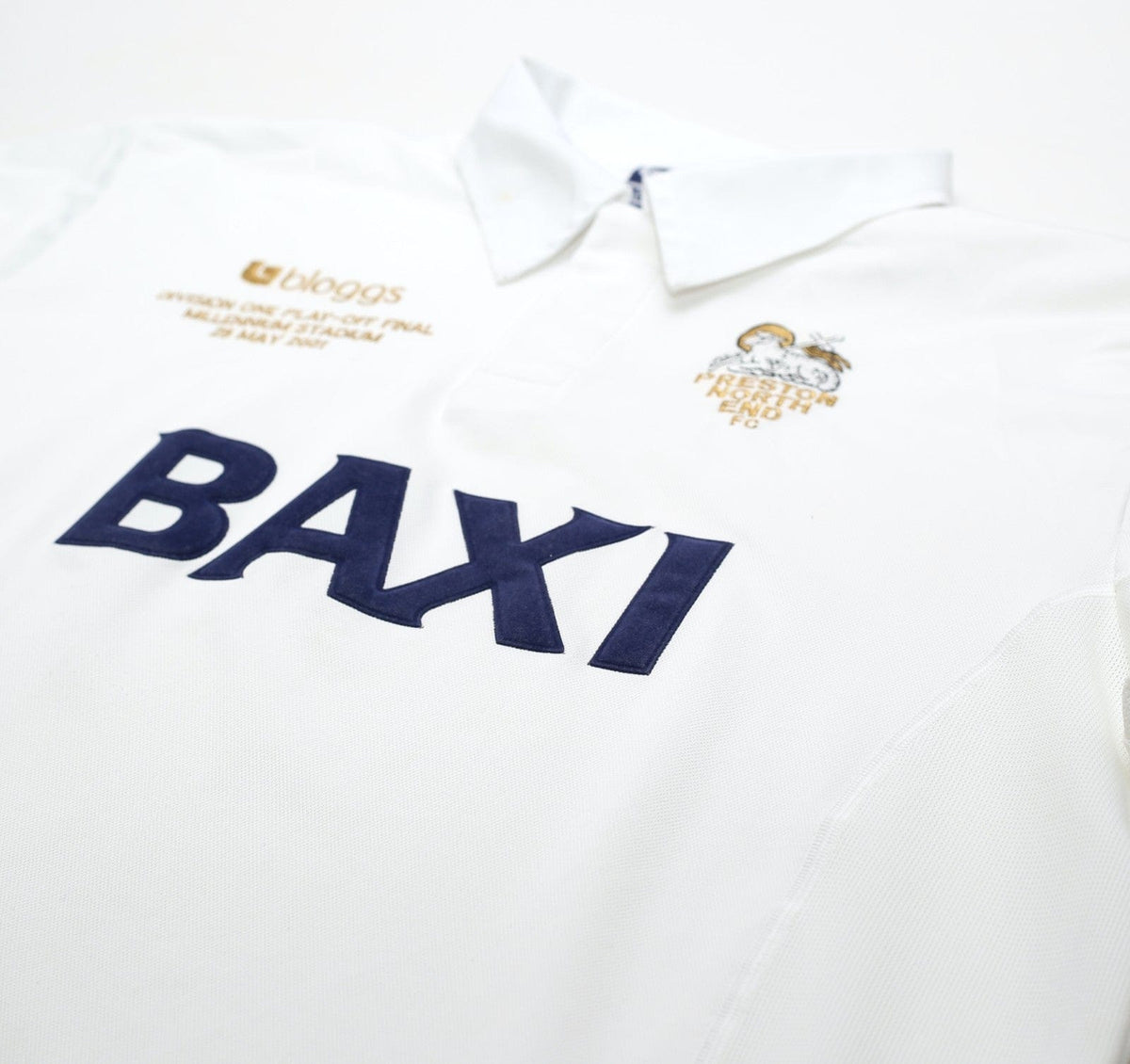 2000/02 PRESTON NORTH END Vintage Bloggs Play Off Final Home Football Shirt (XL)
