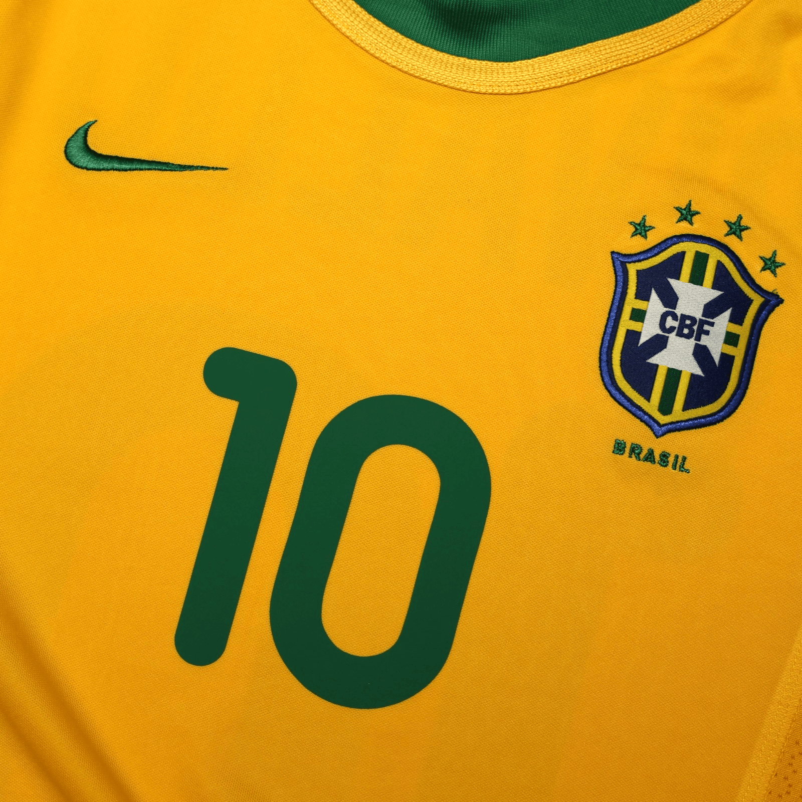 2000/02 Rivaldo #10 Brazil Vintage Nike Home Football Shirt (M)