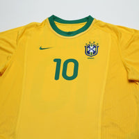 2000/02 Rivaldo #10 Brazil Vintage Nike Home Football Shirt (M)