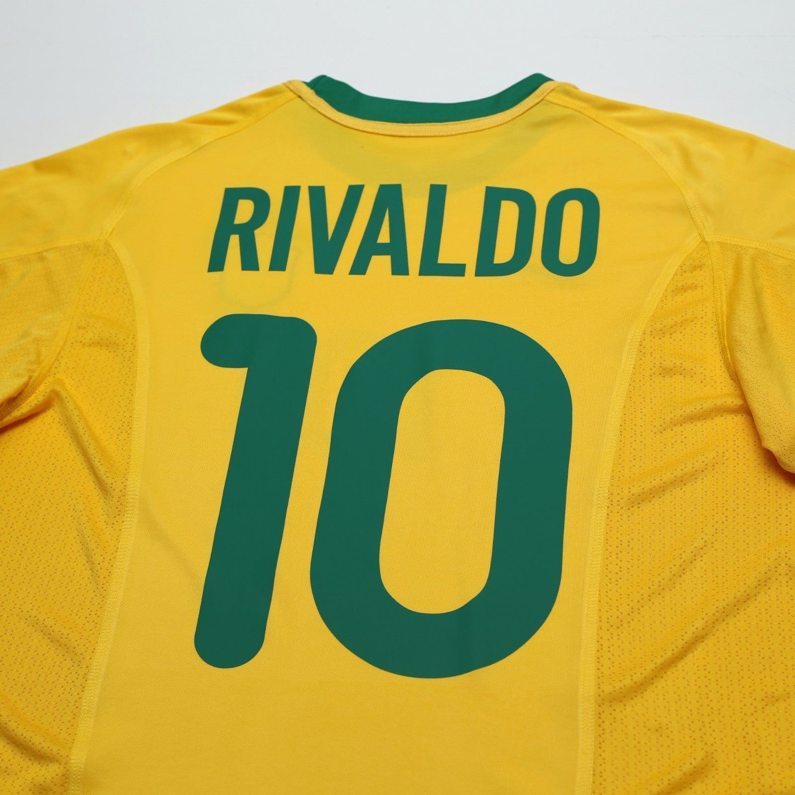 2000/02 Rivaldo #10 Brazil Vintage Nike Home Football Shirt (M)