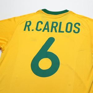2000/02 Roberto Carlos #6 Brazil Vintage Nike Home Football Shirt (S/M)