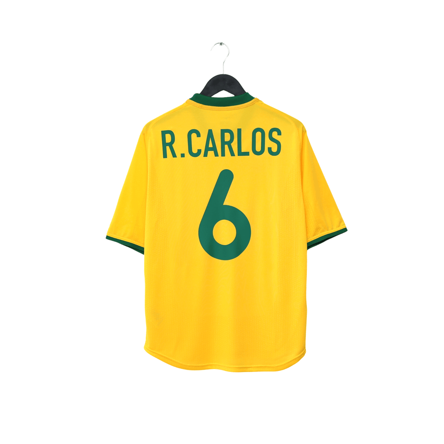 2000/02 Roberto Carlos #6 Brazil Vintage Nike Home Football Shirt (S/M)