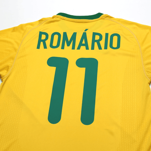2000/02 Romario #11 Brazil Vintage Nike Home Football Shirt (S)