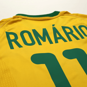 2000/02 Romario #11 Brazil Vintage Nike Home Football Shirt (S)