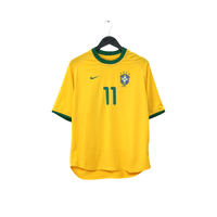 2000/02 Romario #11 Brazil Vintage Nike Home Football Shirt (S)