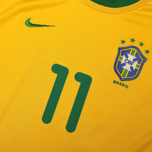 2000/02 Romario #11 Brazil Vintage Nike Home Football Shirt (S)
