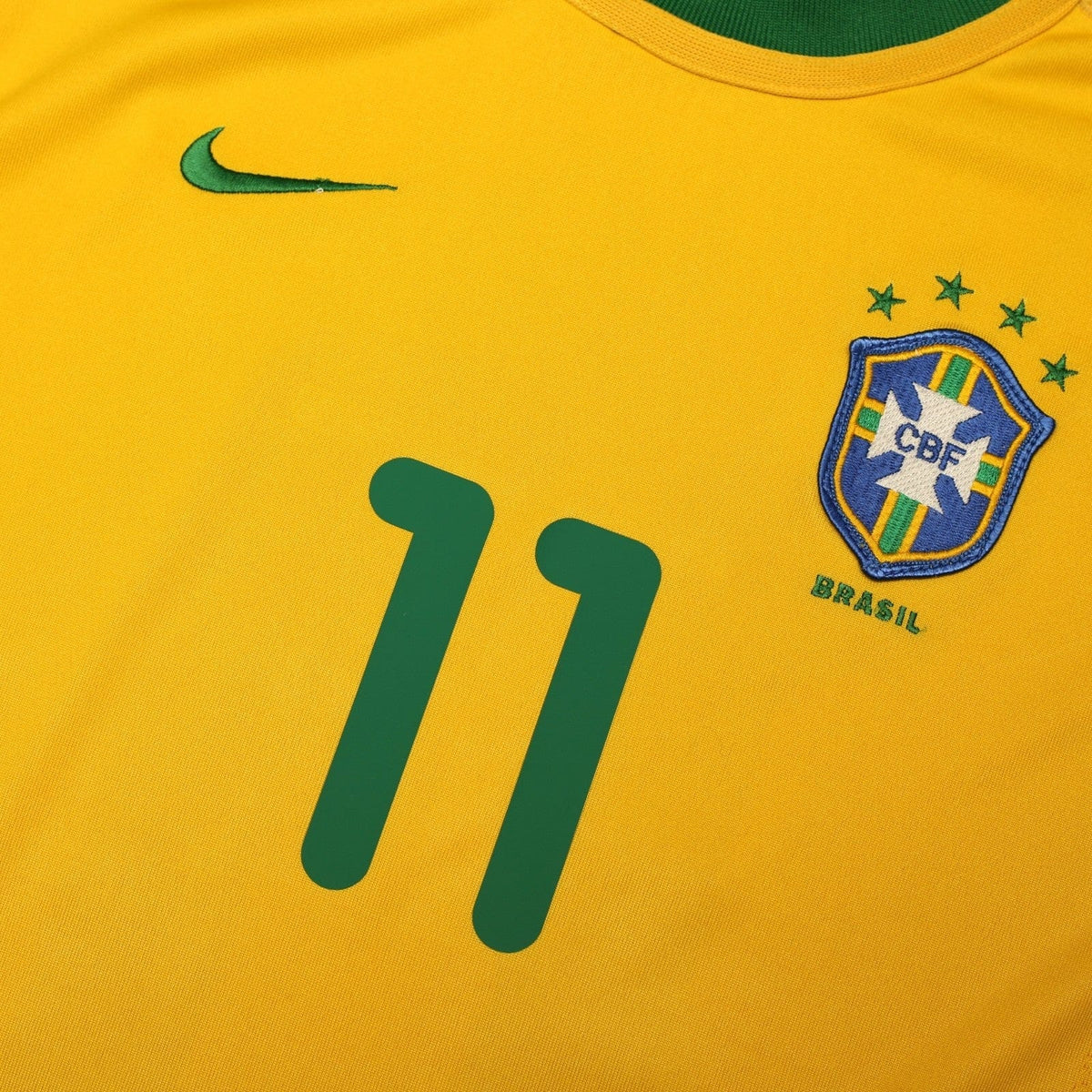2000/02 Romario #11 Brazil Vintage Nike Home Football Shirt (S)
