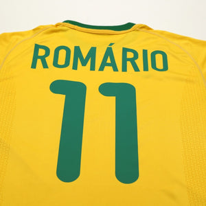 2000/02 Romario #11 Brazil Vintage Nike Home Football Shirt (S)