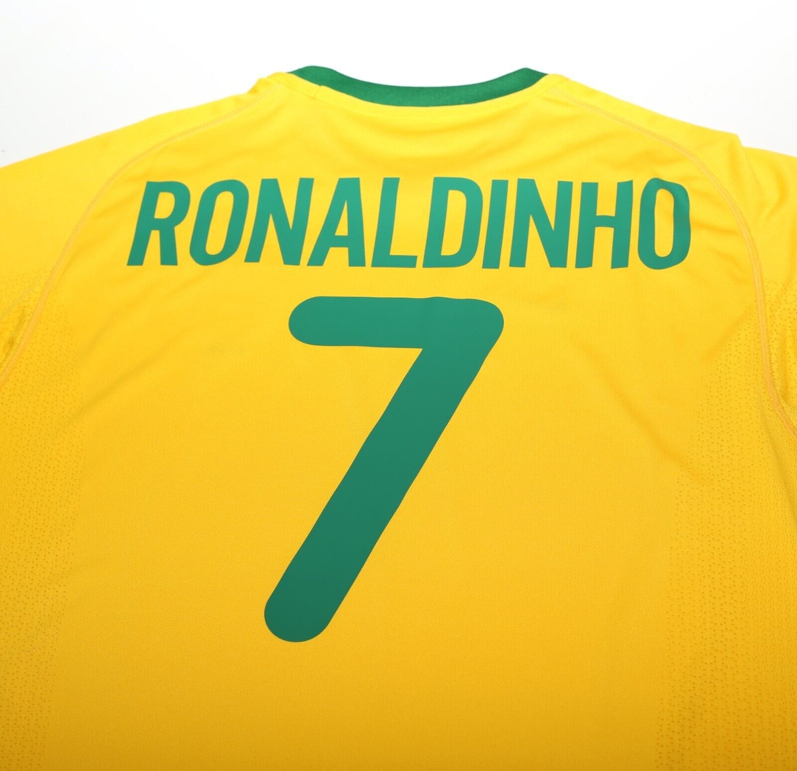 2000/02 RONALDINHO #7 Brazil Vintage Nike Home Football Shirt (L) Olympics 2000