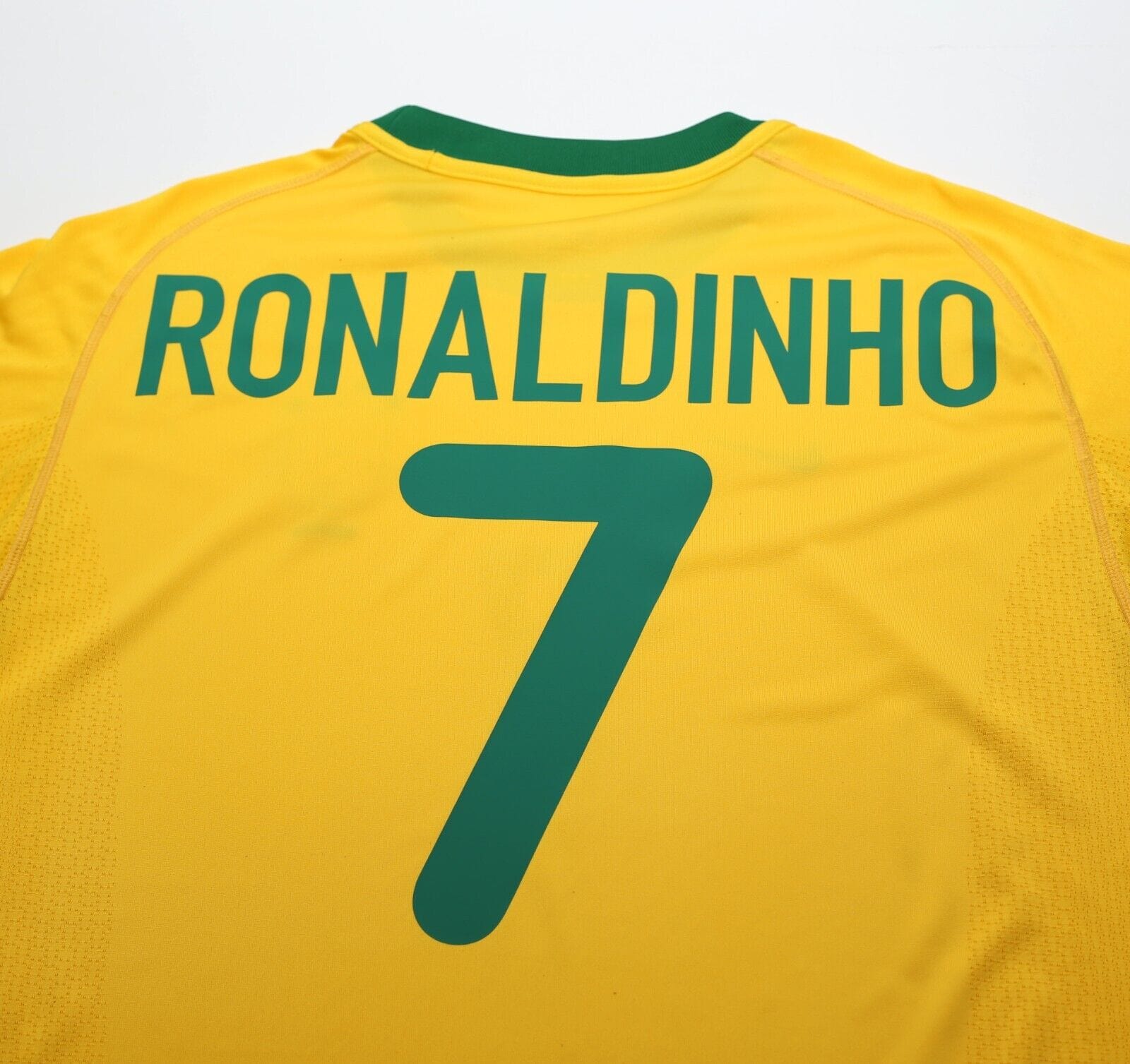 2000/02 RONALDINHO #7 Brazil Vintage Nike Home Football Shirt (L) Olympics 2000