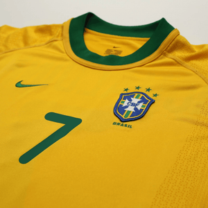 2000/02 Ronaldinho #7 Brazil Vintage Nike Home Football Shirt (S) Olympics 2000