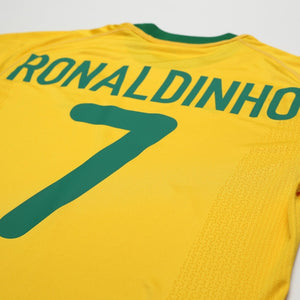 2000/02 Ronaldinho #7 Brazil Vintage Nike Home Football Shirt (S) Olympics 2000