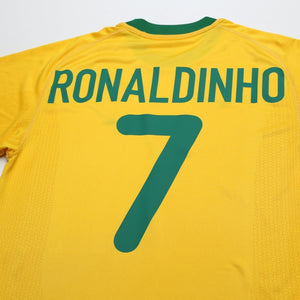 2000/02 Ronaldinho #7 Brazil Vintage Nike Home Football Shirt (S) Olympics 2000