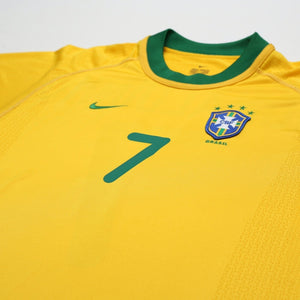 2000/02 Ronaldinho #7 Brazil Vintage Nike Home Football Shirt (S) Olympics 2000