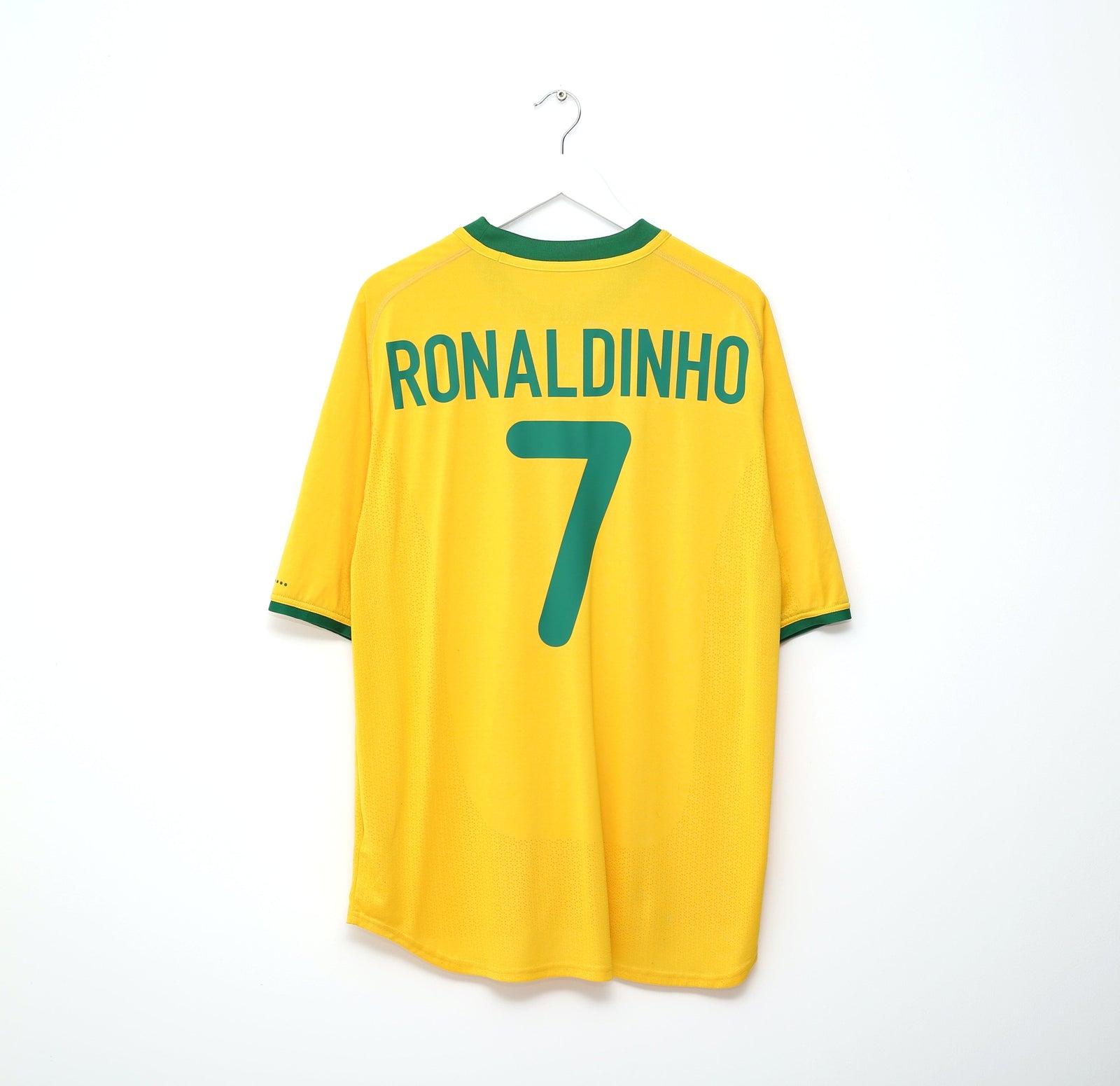2000/02 RONALDINHO #7 Brazil Vintage Nike Home Football Shirt (XL) Olympics 2000