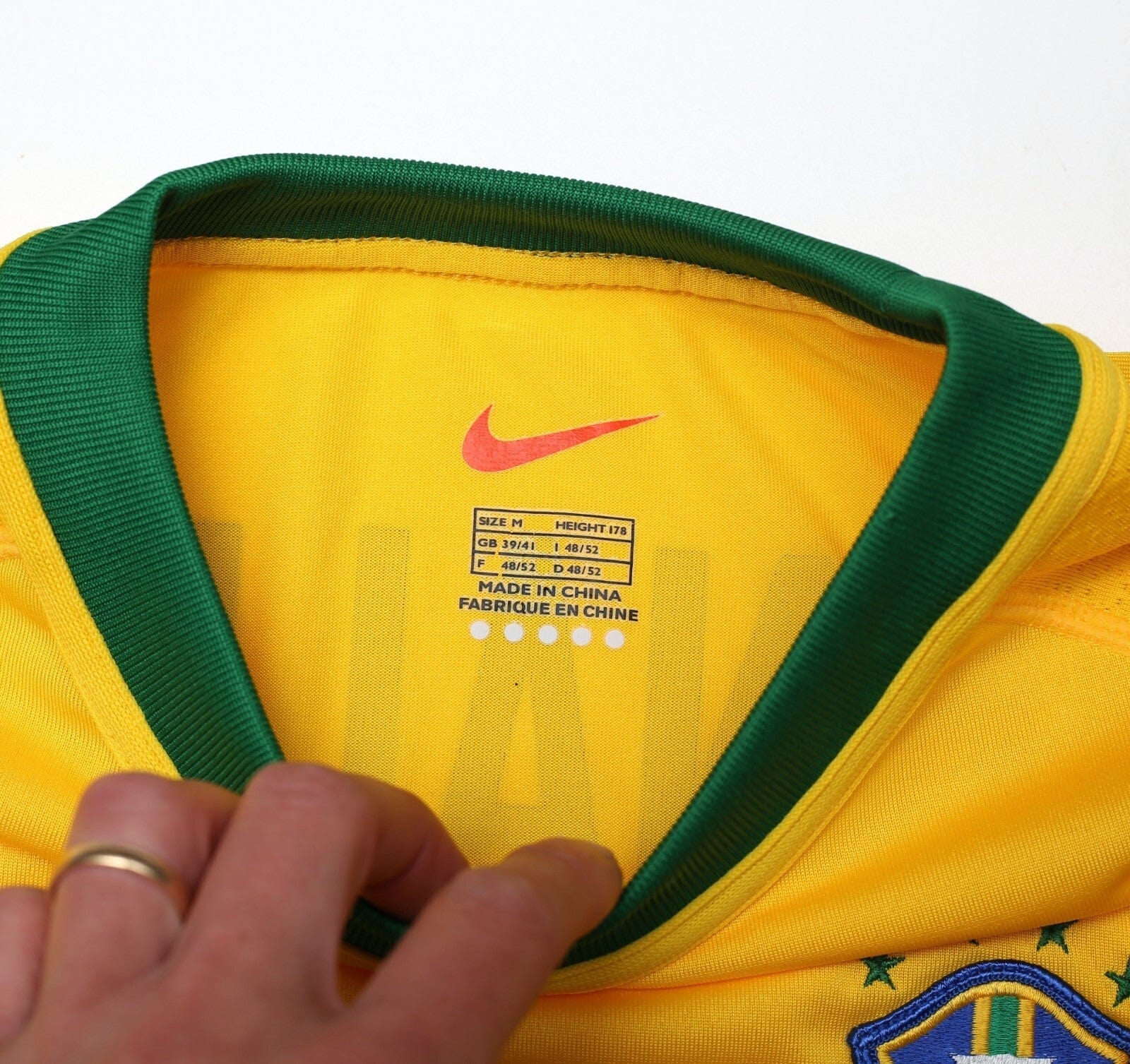 2000/02 RONALDO #9 Brazil Vintage Nike Home Football Shirt (M) Inter Milan