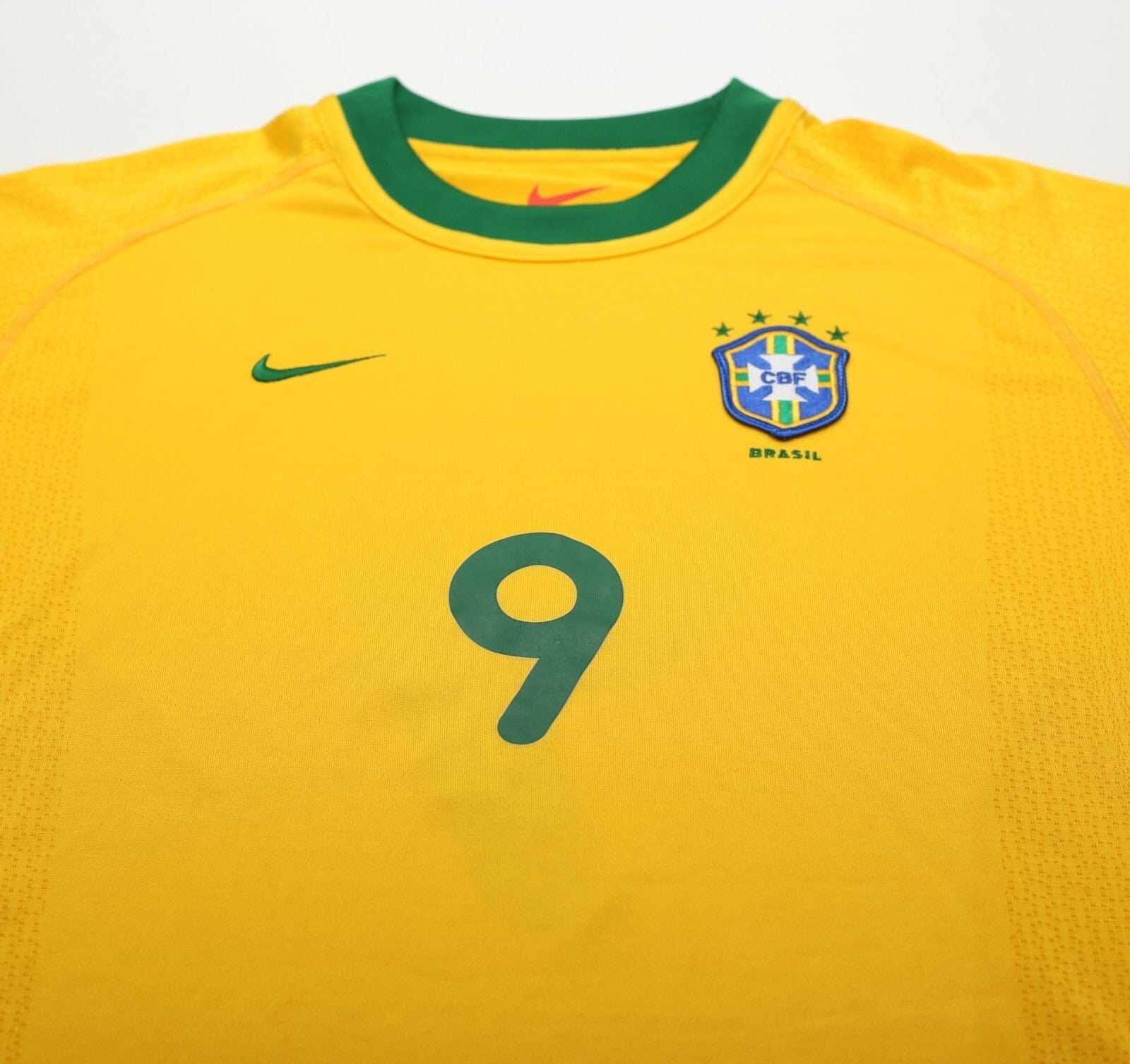 2000/02 RONALDO #9 Brazil Vintage Nike Home Football Shirt (M) Inter Milan