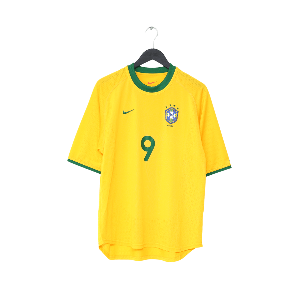 2000/02 RONALDO #9 Brazil Vintage Nike Home Football Shirt (M) Inter Milan