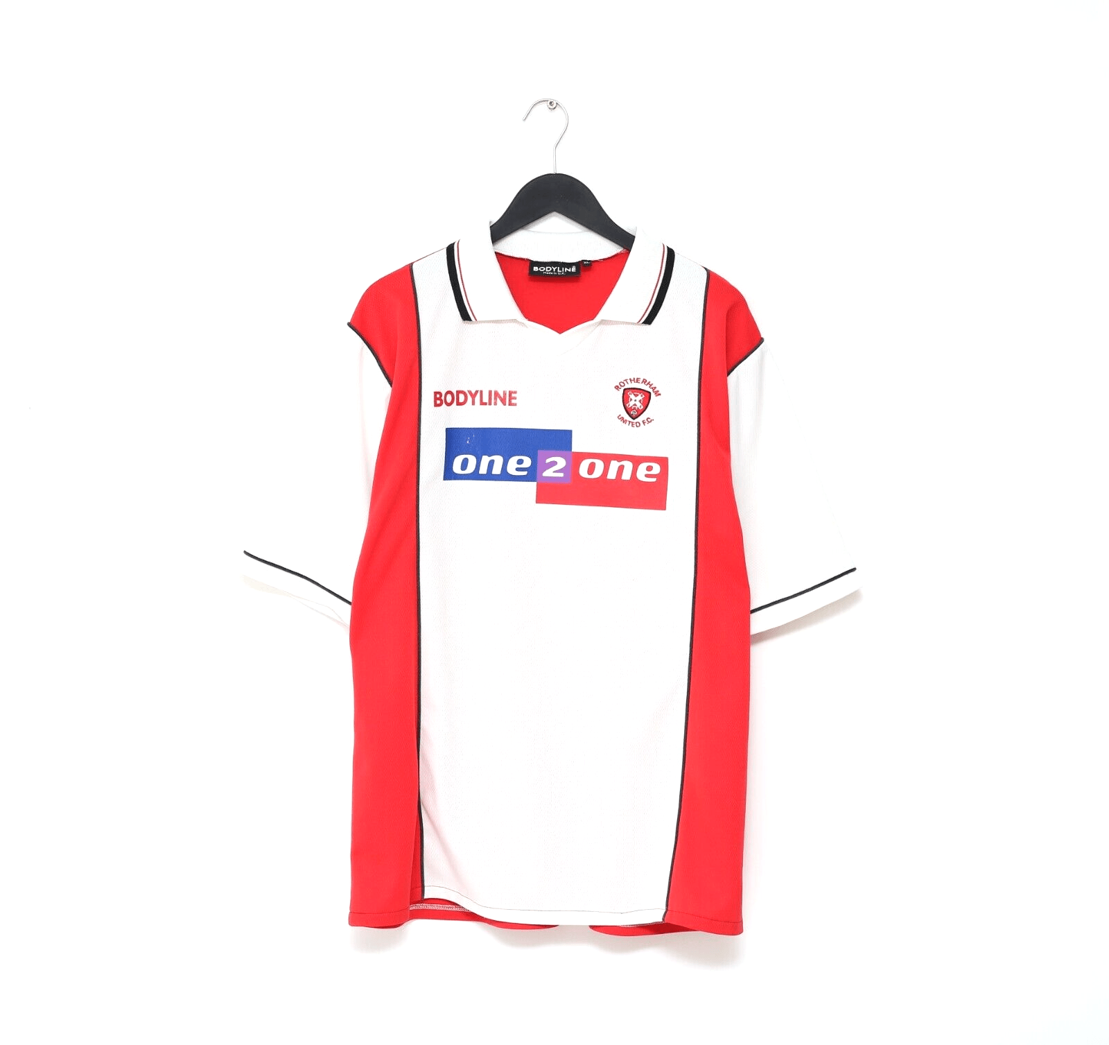 2000/02 ROTHERHAM UNITED Vintage Bodyline Football Home Shirt (XL)