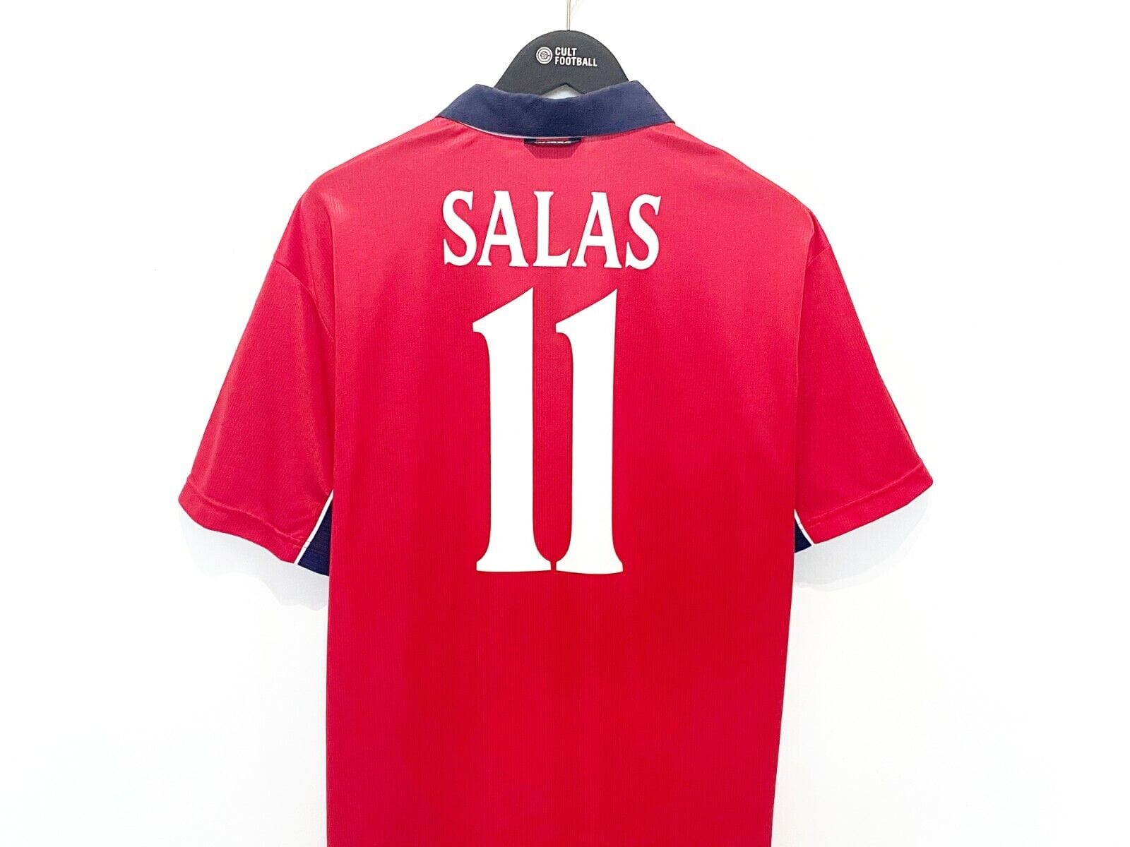 2000/02 SALAS #11 Chile Vintage Umbro Home Football Shirt (L) Lazio Juventus