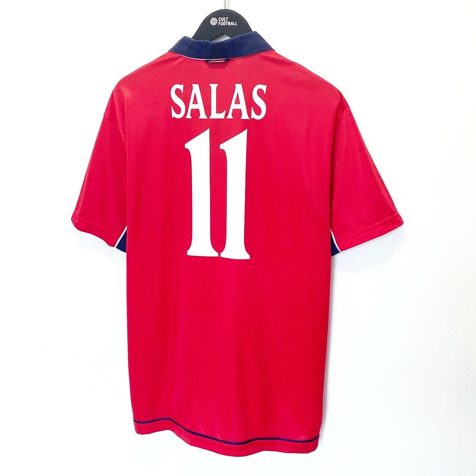 2000/02 SALAS #11 Chile Vintage Umbro Home Football Shirt (L) Lazio Juventus