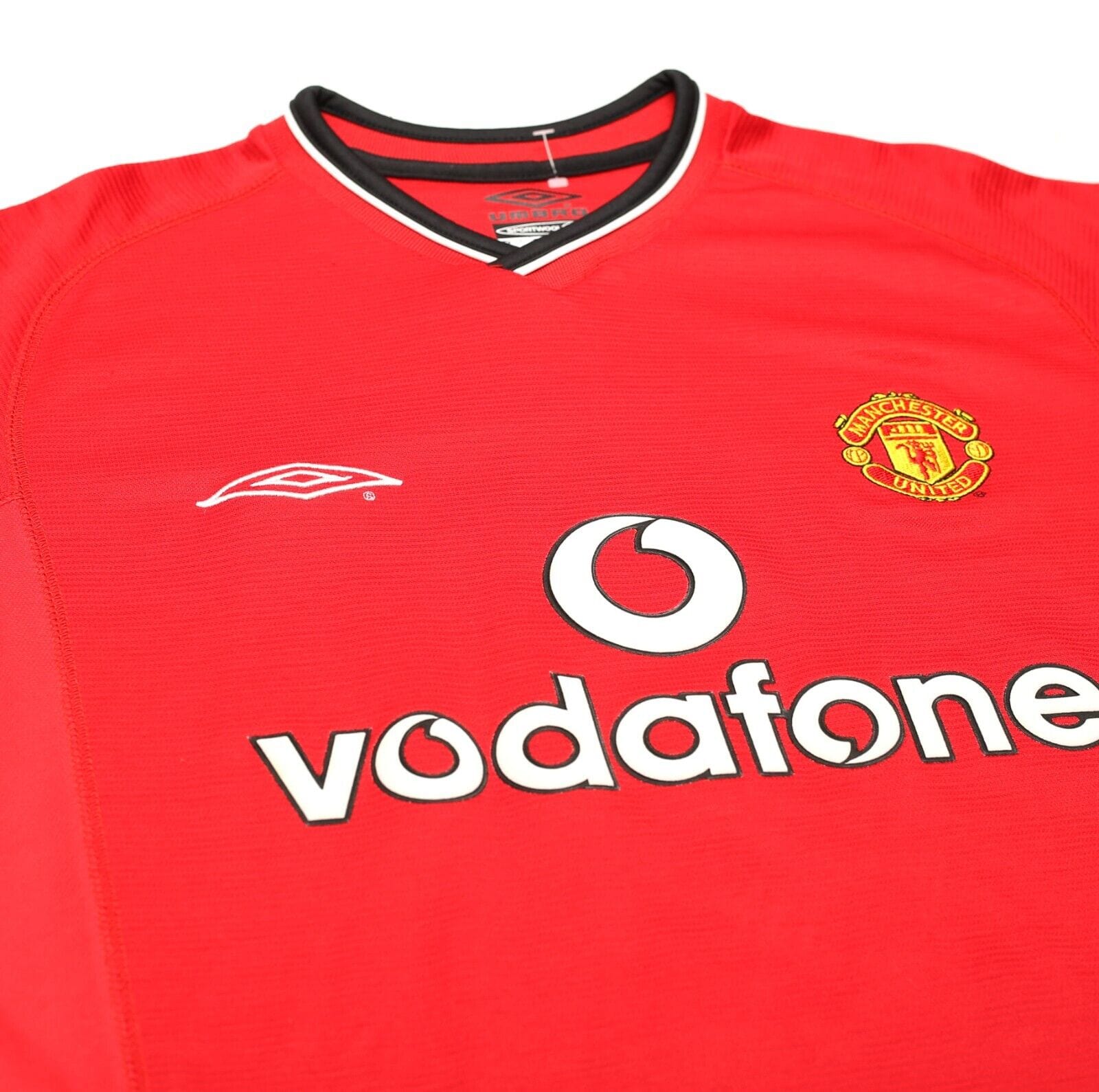 2000/02 SCHOLES #18 Manchester United Vintage Umbro UCL Home