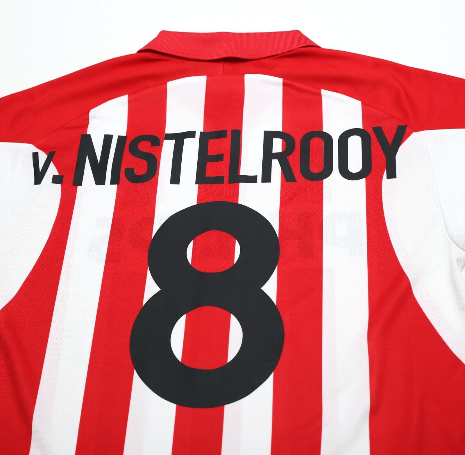 PSV長袖ユニフォーム V.NISTELROOY 8 NIKE PHILIPS 2000/02 VAN NISTELROOY #8 PSV Vintage Nike Home Football Shirt (L)