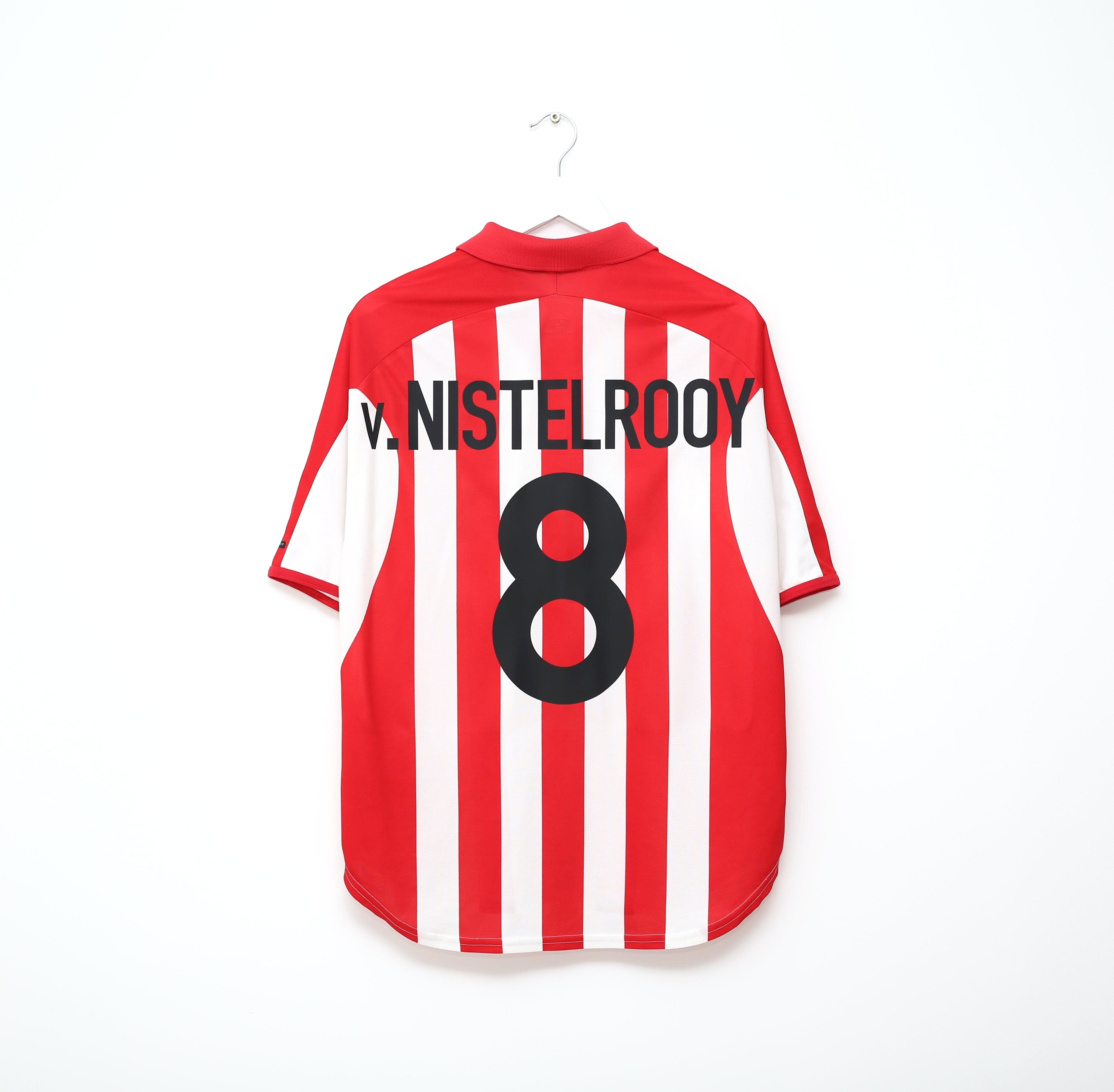 2000/02 VAN NISTELROOY #8 PSV Vintage Nike Home Football