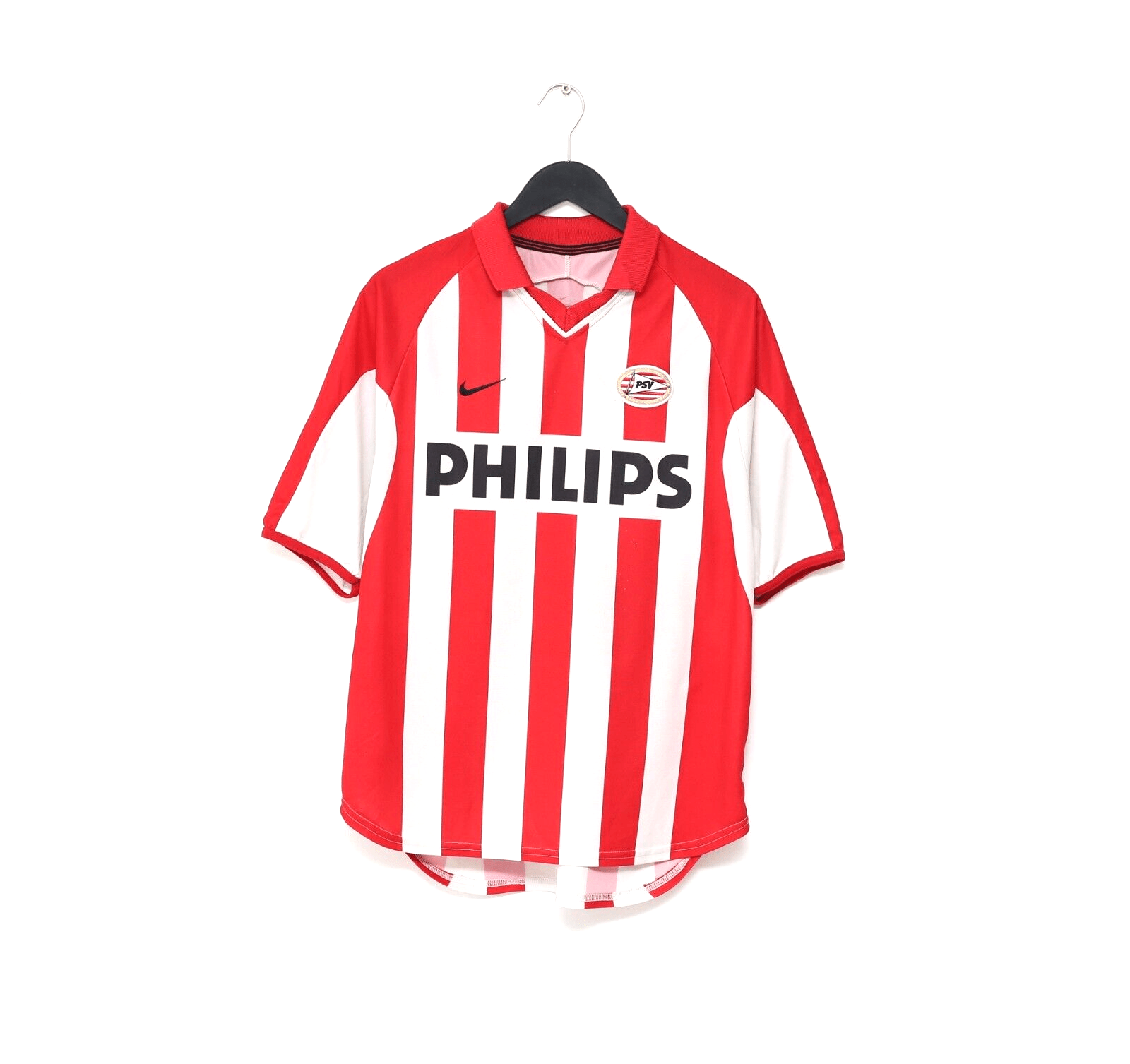 2000/02 VAN NISTELROOY #8 PSV Vintage Nike Home Football Shirt (L)