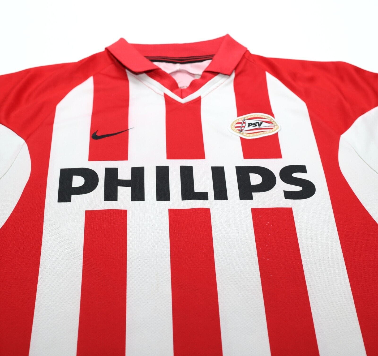 2000/02 VAN NISTELROOY #8 PSV Vintage Nike Home Football Shirt (L)