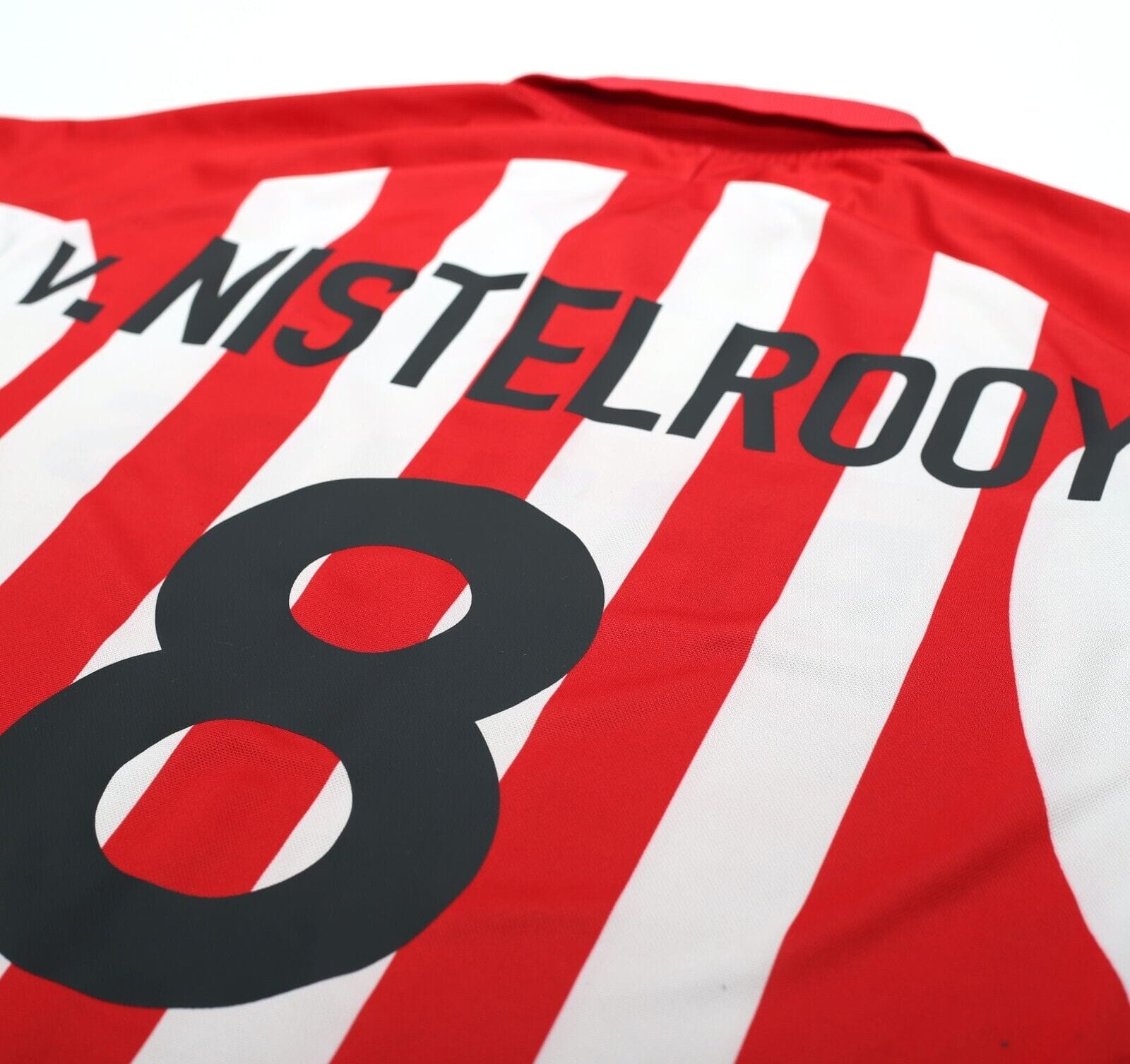 2000/02 VAN NISTELROOY #8 PSV Vintage Nike Home Football Shirt (L)