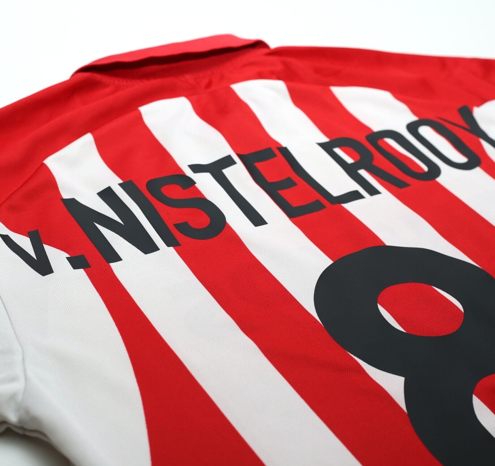 2000/02 VAN NISTELROOY #8 PSV Vintage Nike Home Football Shirt (L)