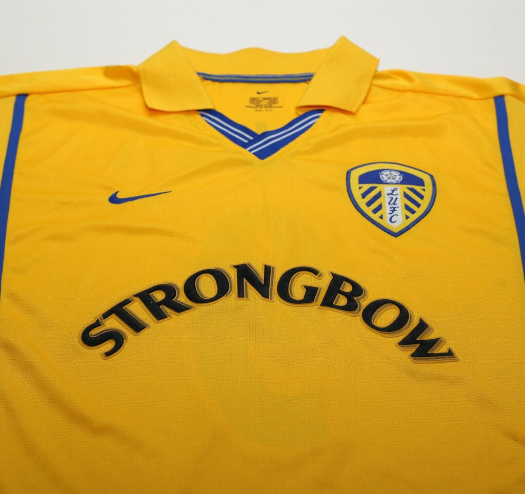 2000/02 VIDUKA #9 Leeds United Vintage Nike Away Football Shirt (L)