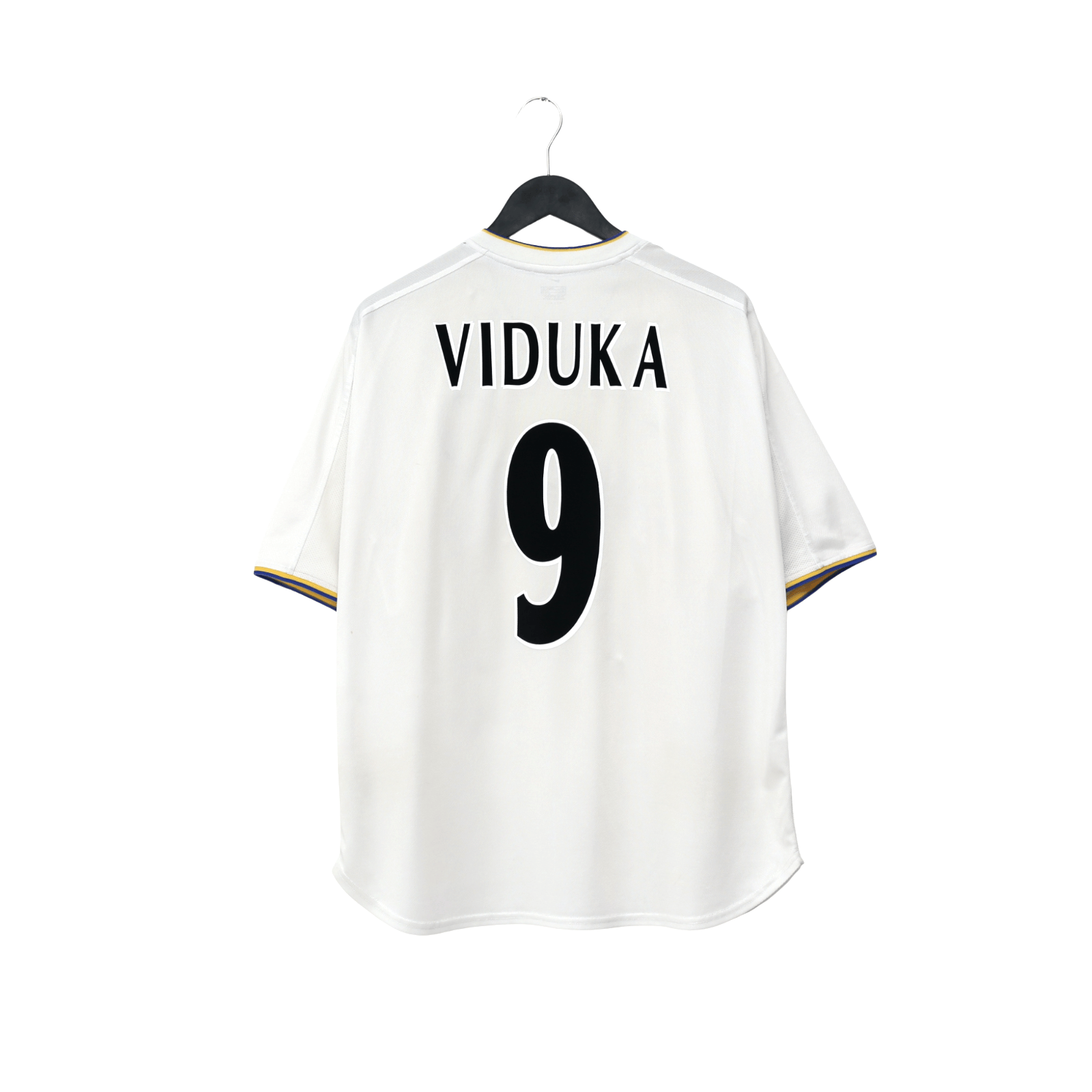 2000/02 Viduka #9 Leeds United Vintage Nike Home Football Shirt (L)
