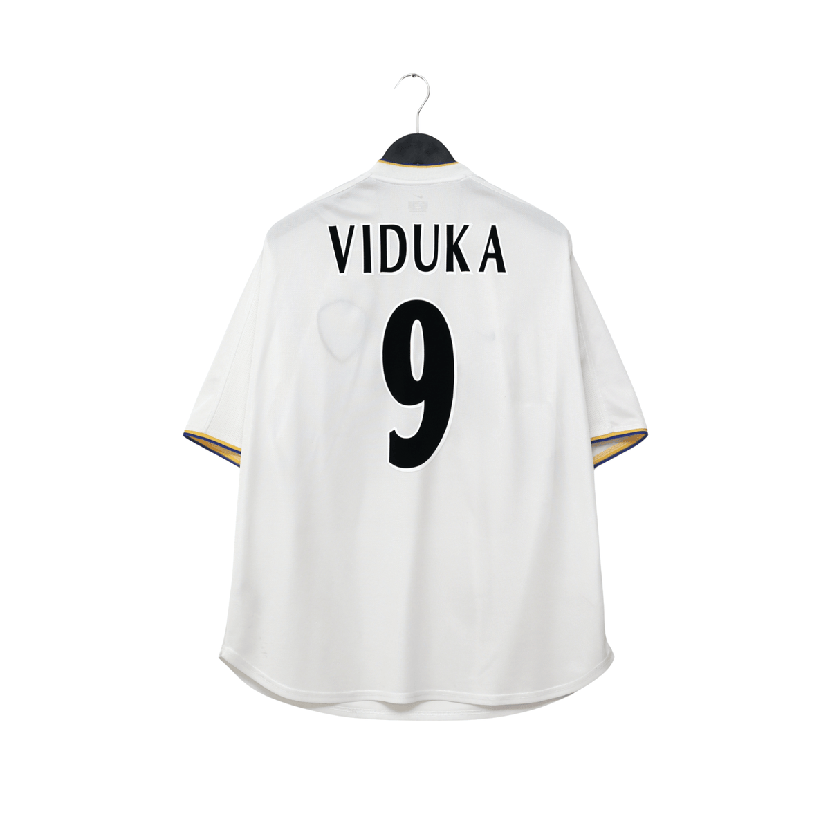 2000/02 Viduka #9 Leeds United Vintage Nike Home Football Shirt (L)