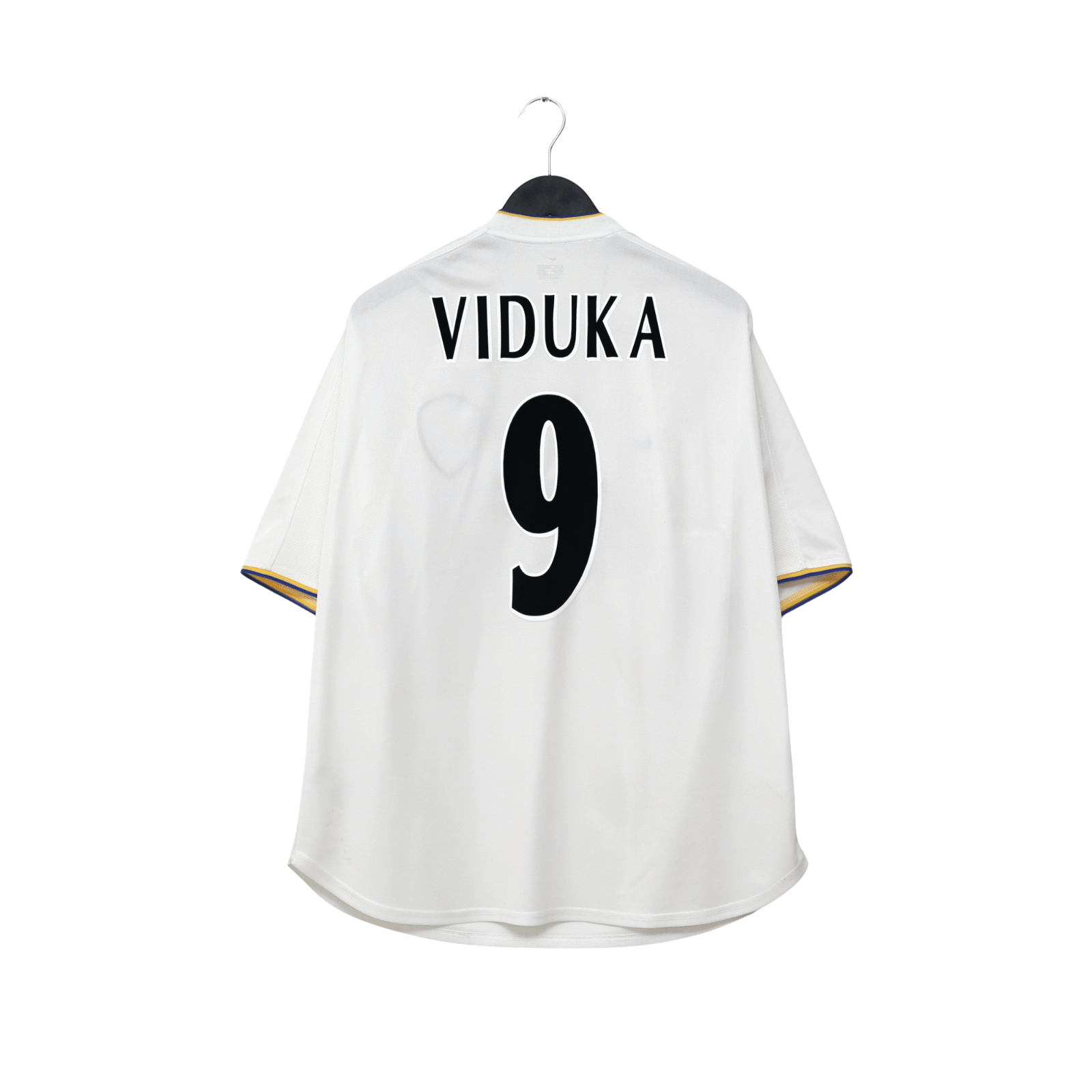 2000/02 Viduka #9 Leeds United Vintage Nike Home Football Shirt (L)