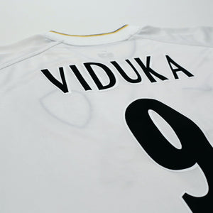 2000/02 Viduka #9 Leeds United Vintage Nike Home Football Shirt (L)