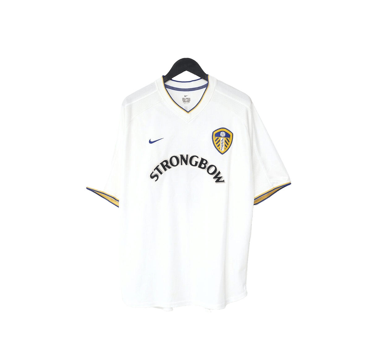 2000/02 VIDUKA #9 Leeds United Vintage Nike Home Football Shirt (L)