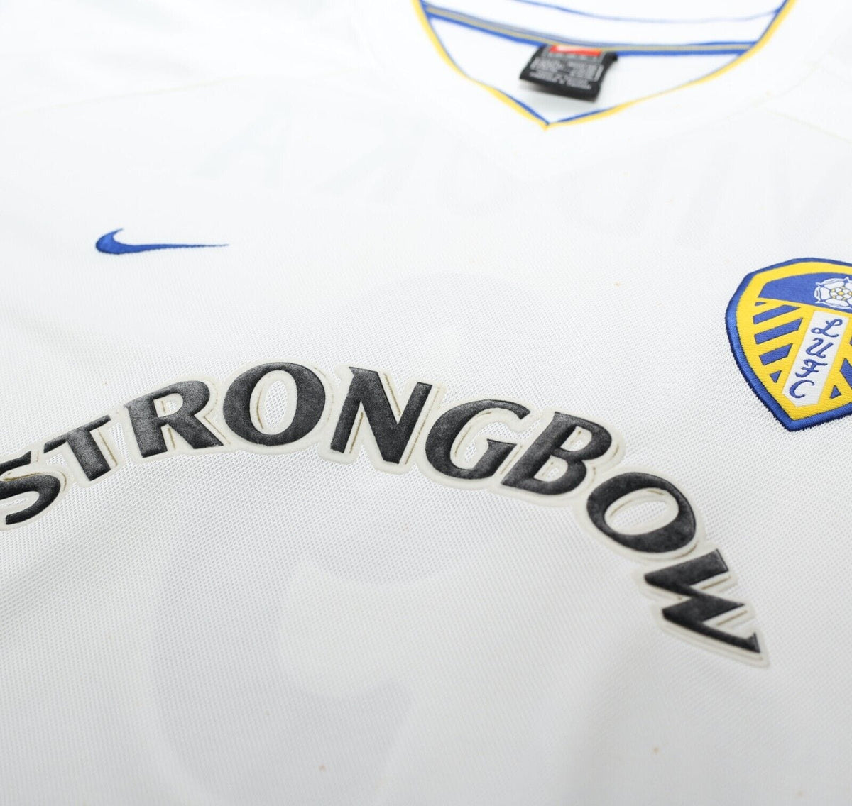 2000/02 VIDUKA #9 Leeds United Vintage Nike Home UCL Football Shirt Jersey (XL)