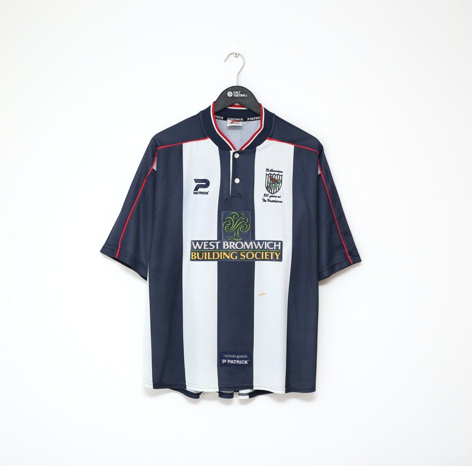 2000/02 WEST BROM Vintage Patrick Home Football Shirt Jersey (XL) WBA
